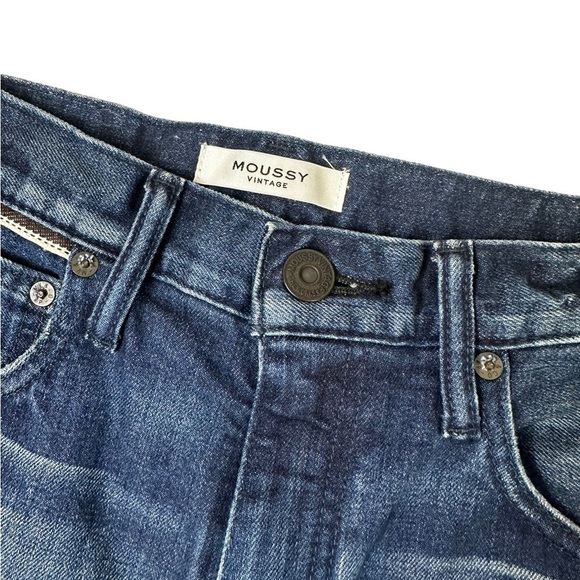 Moussy High Rise Emma Cropped Flare Kick Flared Jeans - Picture 3 of 7